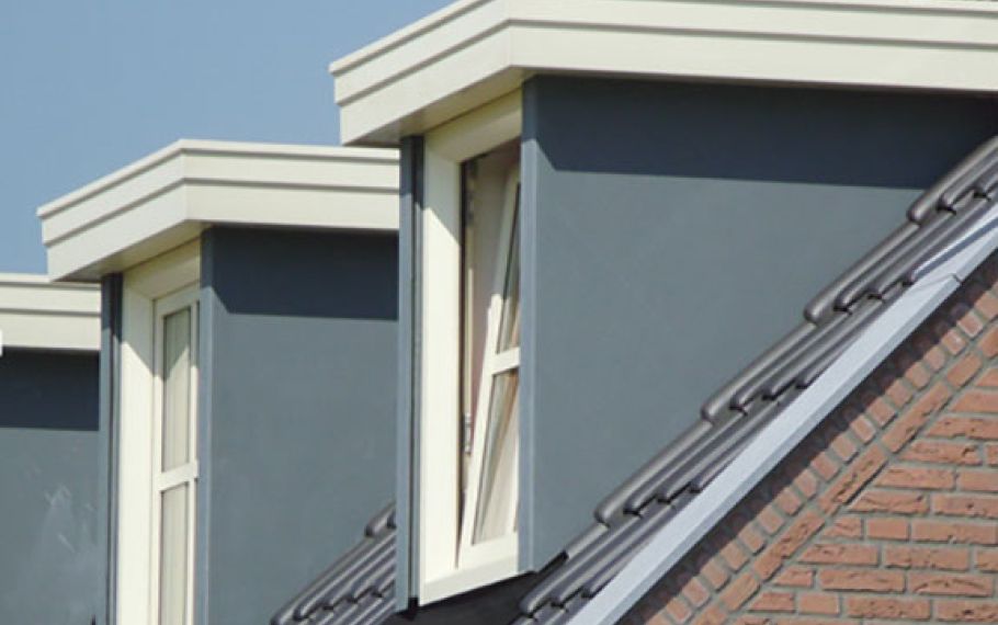 nieuwe dakkapel kunststof kozijnen