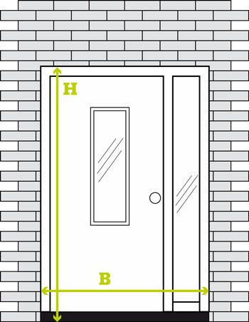 offerte deur rechts tekening