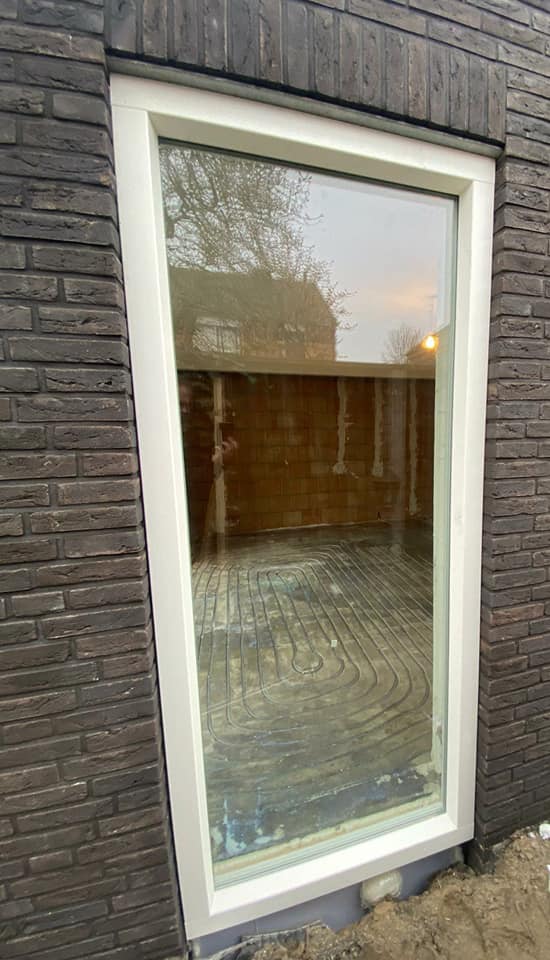 woningrenovatie met kunststof kozijnen gevelbekleding Hasselt